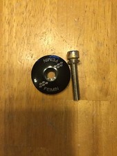 Feimin Components Bicycle Headset Top cap 1 1/8 inch - Black with Allen Bolt