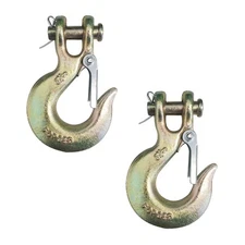 2 Pack G70 5/16" Clevis Slip Hook Flatbed Truck Trailer Transport Tow Chain Hook