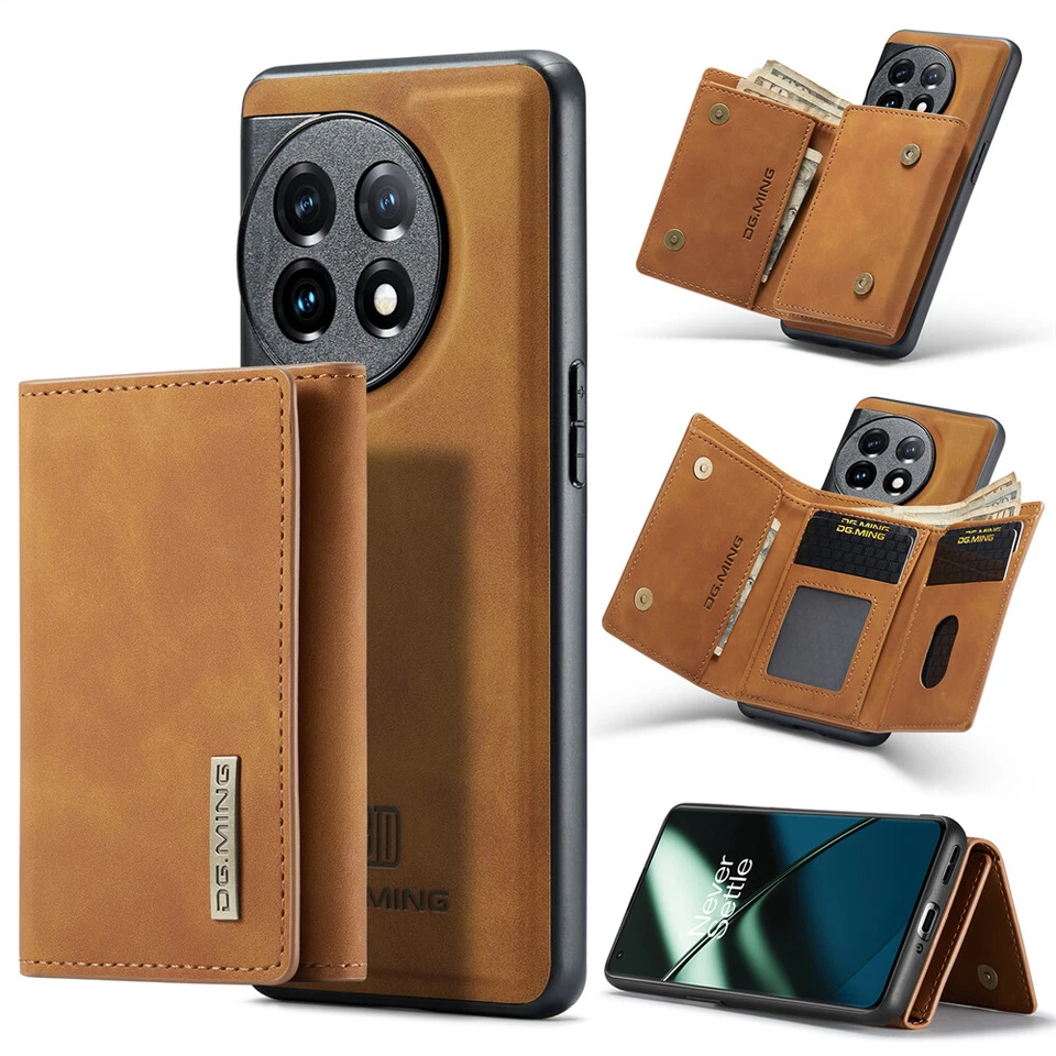 2 in 1 Magnetic Leather Flip Stand Card Wallet Case For OnePlus 13 12 11 ACE 9R - Image 2 of 4