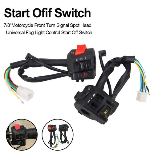 7/8" Handlebars Switch Motorcycle Switches Switchgear Control Kit ATV Quad Trike - Picture 2 of 12