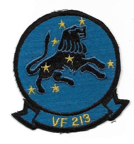 VF-213 BLACKLIONS 1980s miramar era FIGHTER SQN patch