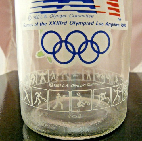 VTG 1984 OLYMPIAD LOS ANGELES OLYMPIC COMMEMORATIVE M&M CANDY JAR-ANCHOR HOCKING - Picture 4 of 12
