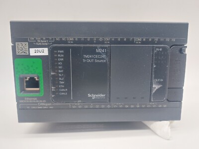 SCHNEIDER ELECTRIC MODICON M241 TM241CEC24T Logic Controller 24 IO Transistor PN