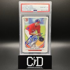 Rafael Devers 2014 Bowman Prospect Rookie PSA AUTH 10 Auto Red Sox