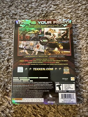 【新品未開封】xbox360 鉄拳6 TEKKEN6 海外版 Tekken 6 Xbox 360 W/ Limited Edition Slip Cover 722674210263