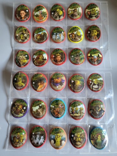Shrek Forever After 2010 tazos/pogs /Blix boinx X 30 Full Set - Picture 5 of 10