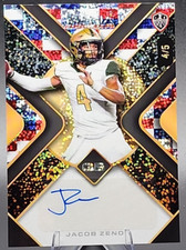 Jacob Zeno 4/5 2024 Wild Card 1st Auto Sparkle Refractor UAB Jersey Match SSP