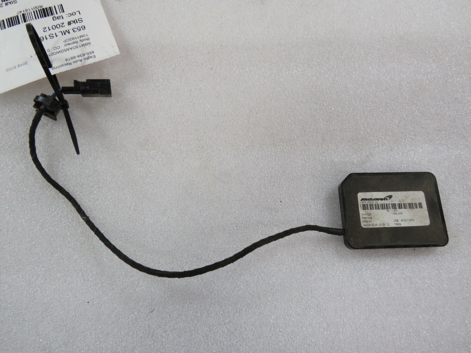 McLaren 570S, Body Sensor, Used, P/N 13M1192CP