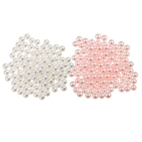 BeadTin Neon Bright Craft Beads - 700pcs 5mm Round Tangelo Orange Plastic Beads