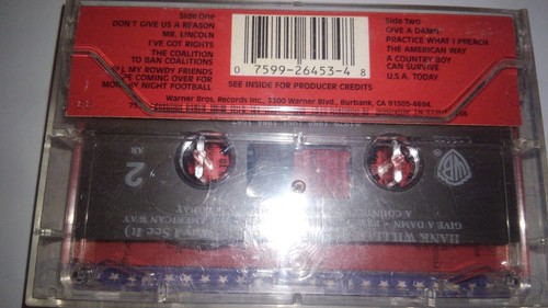 Hank Williams Jr. "America the Way I See It" Cassette Tape - Picture 2 of 5