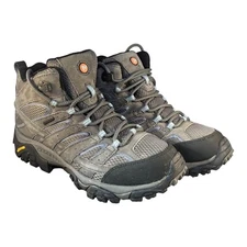 NEW Merrell Womens Moab 3 J06054 Granite Waterproof Vibram Boots Sz 6.5 Leather