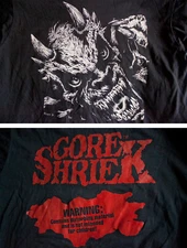 Gore Shriek t shirt DEMON Horror - Vtg 1990 Screen Stars - Comic Fantaco #7