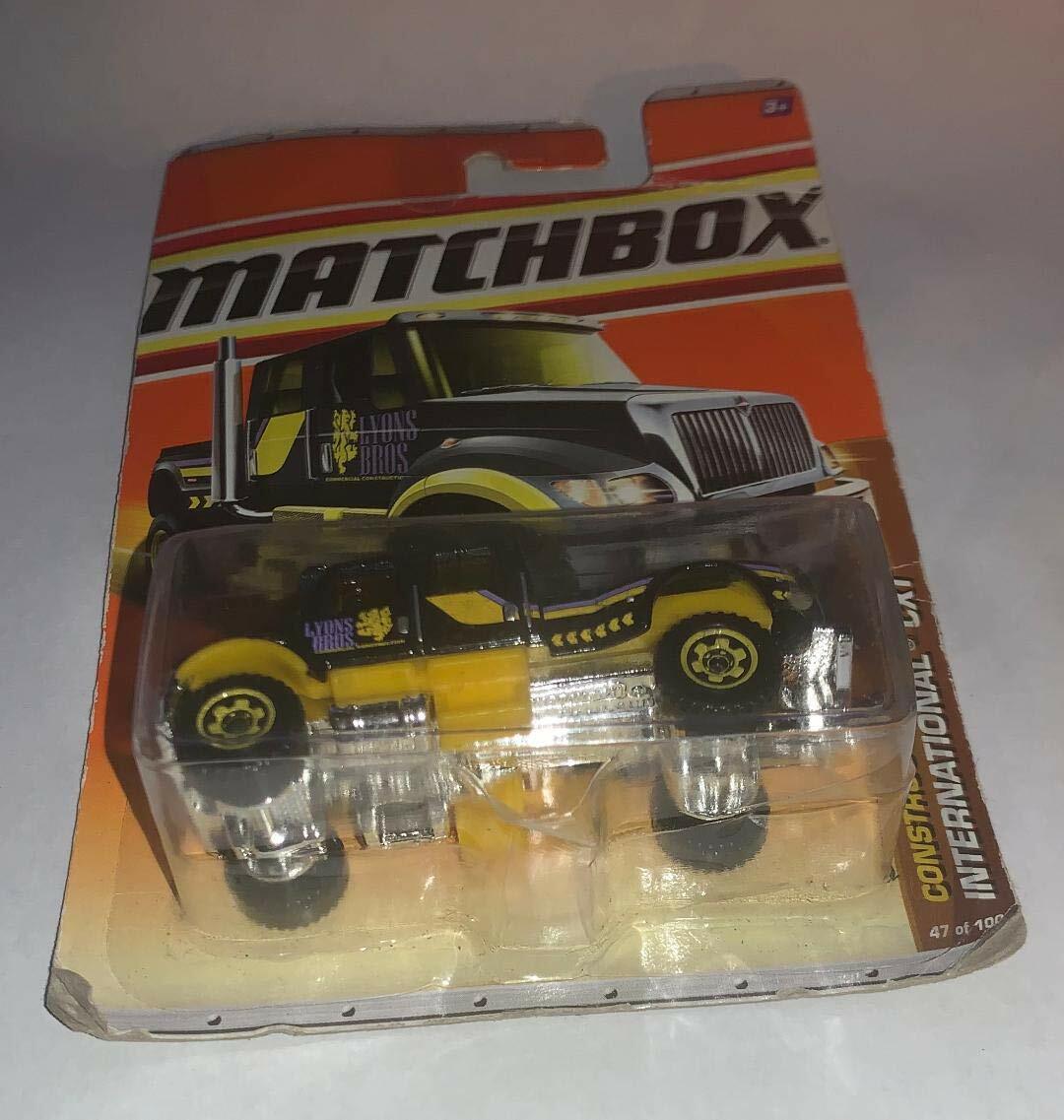 Matchbox 2011 International CXT Truck #47 BLACK & YELLOW | eBay