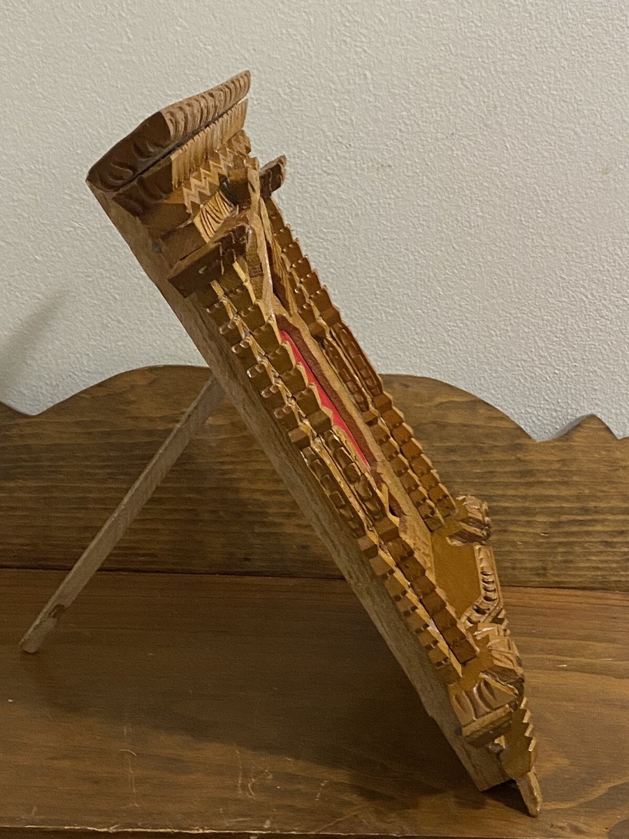 VTG Early 1900s Asian japanese Heavily hand carved wood VTG Early 1900s Asian japanese Heavily hand carved wood