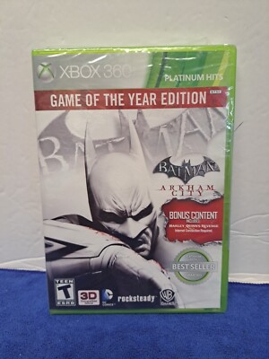Arkham City Batman Edition XBOX  360 Plastic Tore Game of the Year Edition 