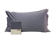 BOSSI lenzuolo con angoli matrimoniale 175x200 cm melange tinto in filo