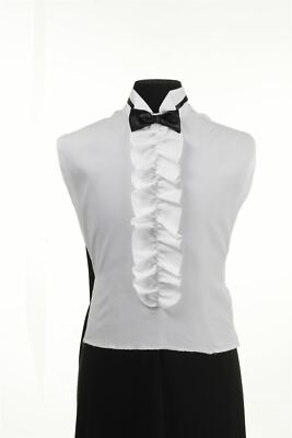 Shirt Front Ruffled Black Bow Tie | eBay