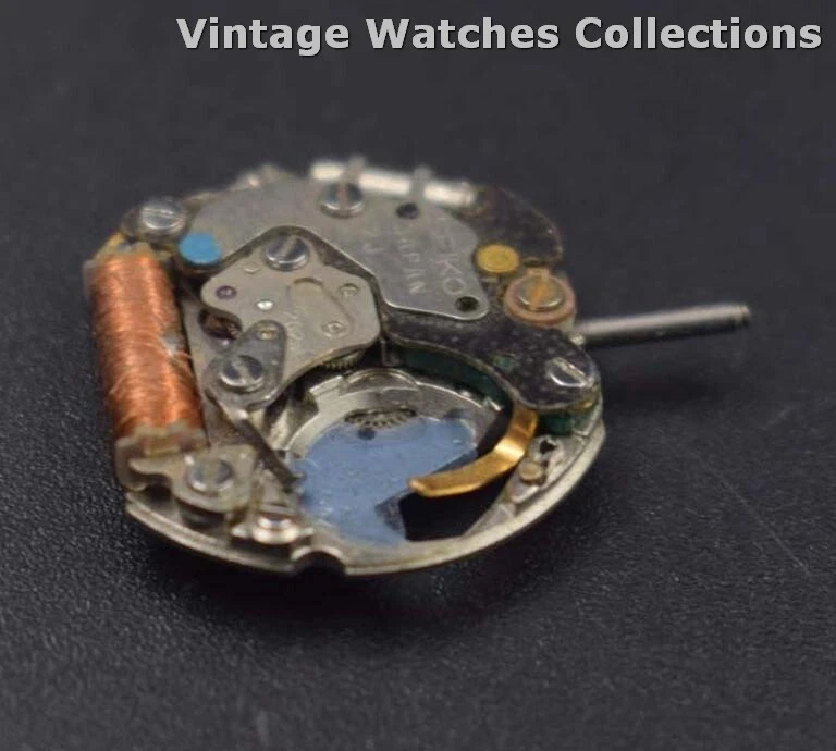 Seiko 2620 Quartz Non Working Watch Movement For Parts Repair Work O 10608