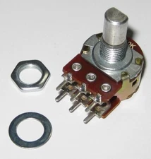 Dual 10k Ohm Audio Taper Balance Potentiometer – Two Channel Mirror Reversed