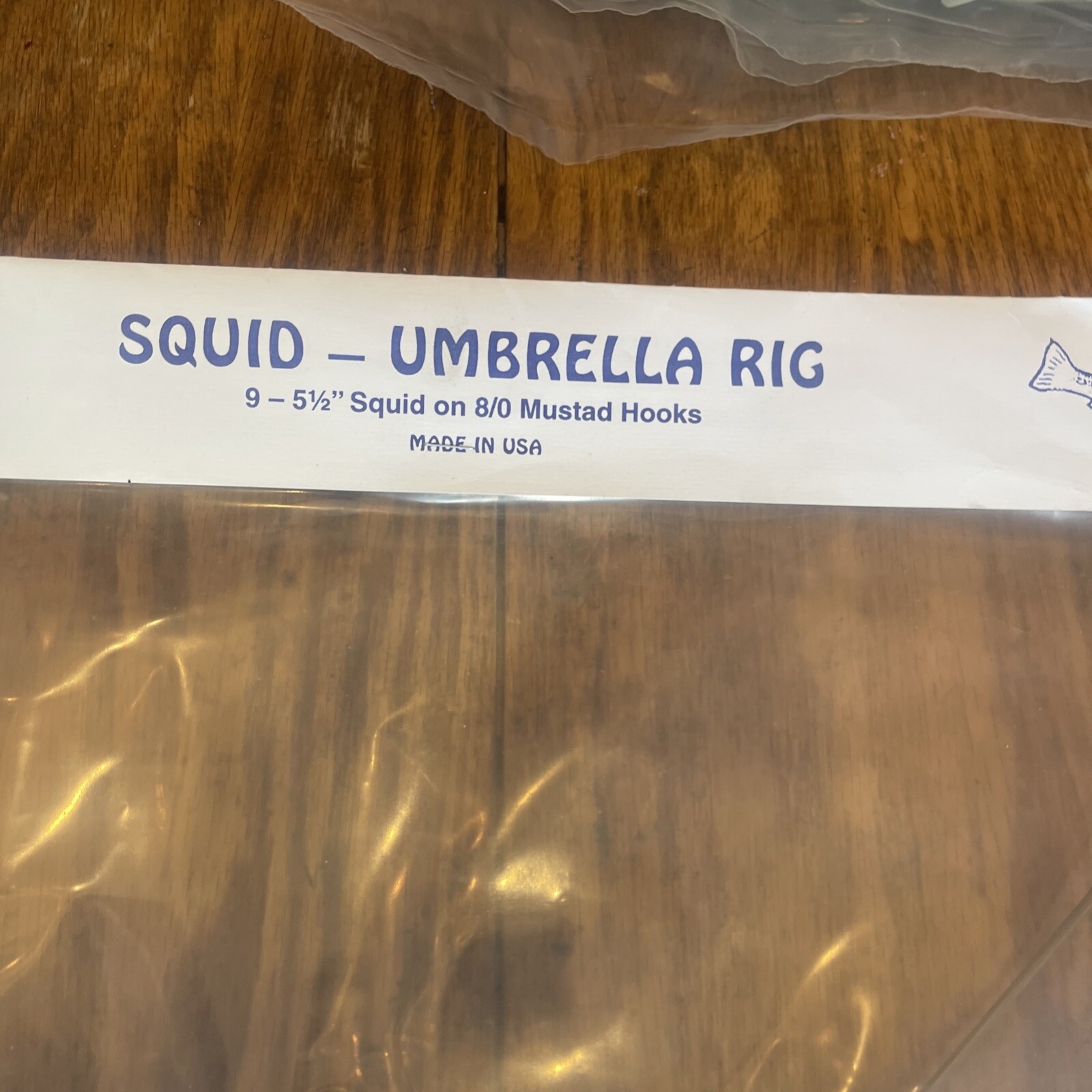 9” Umbrella Rig 4 Arm 11” With 5.5” Squid (9) 8/0 Mustad New Pkg Blue/pink Pep - Image 13