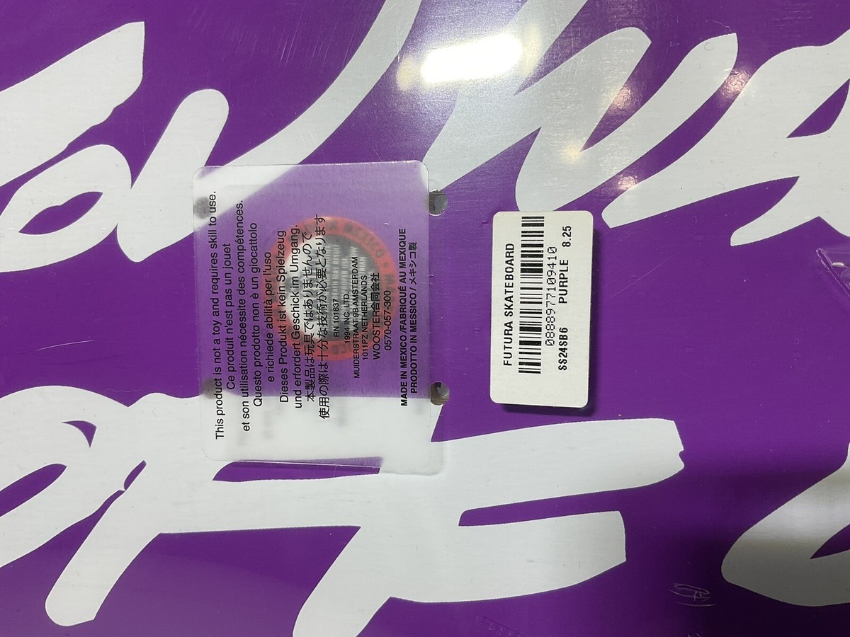 Supreme Futura Skateboard Deck Purple SS24 Supreme New York 2024 
