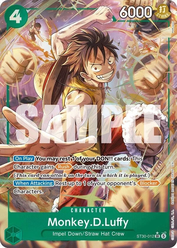 25+ Monkey.D.Luffy ST30-012 Starter Deck Ex: Luffy & Ace for sale