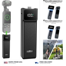 Battery Handle Compatible with DJI Osmo Pocket 3 and Pocket 4/4P Accessories,...