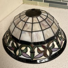 TIFFANY STYLE STAINED GLASS CEILING FAN LIGHT SHADE LAMP SHADE