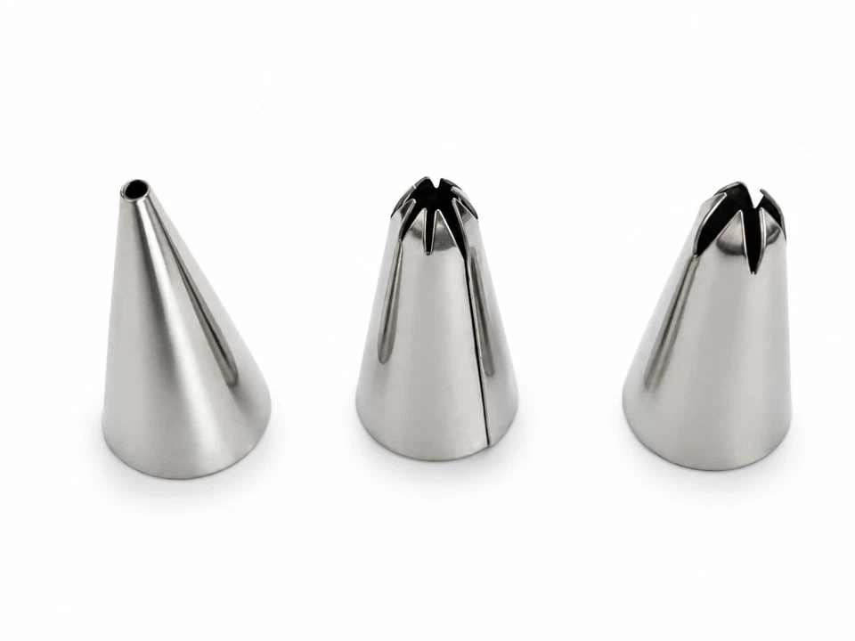 Set De Poche à Douille En Acier Inoxydable 3 Pièces Pour Glaçage - Photo 3/4