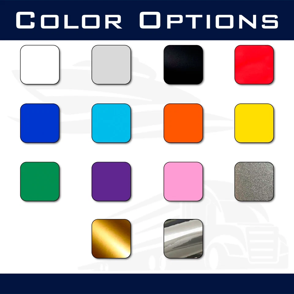 Juego de calcomanías de vinilo con números de registro de barco - 3" de alto USCG y compatible con el estado 869 Foto 2 de 3