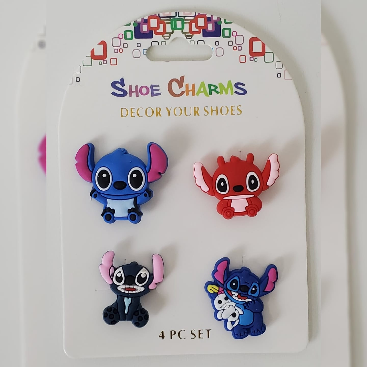 SHOES CHARMS FOR CROCS STITCH SET 4 PCS COLLECTIBLES