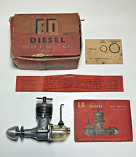 Vintage Electronic Developments ED Bee Mark 1 Model Diesel Engine 1cc With Box