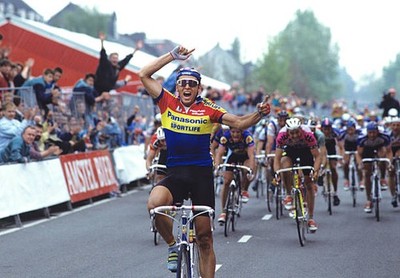 Olaf Ludwig wins the 1992 Amstel Gold Race Cycling Sports Old Photo