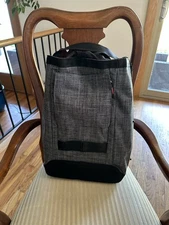 Blackburn Trunk Bag Black Grey Laptop Sleeve Rain Cover Good Condition!