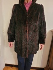 manteau fourrure,queues De vison véritable