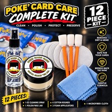 Pokemon Card Care Kit Spray Polish Wax Centering Grading PSA SGC BGS TCG Panini