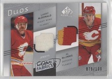 2008 SP Game Used Edition Authentic Fabrics Duos Lanny McDonald Al MacInnis 2d8