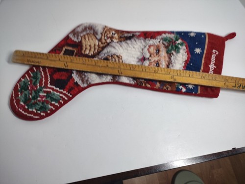 2 Calze Natalizie Ago Babbo Natale/Pupazzo di Neve Nonna e Nonno Schienale in Velluto - Foto 19 di 20
