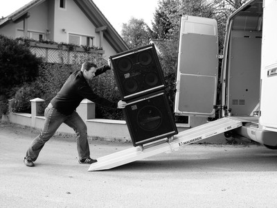 Verladesteg klappbar 550 kg, 250 x 75 cm ALU Verladerampe Auffahrrampe Mauderer