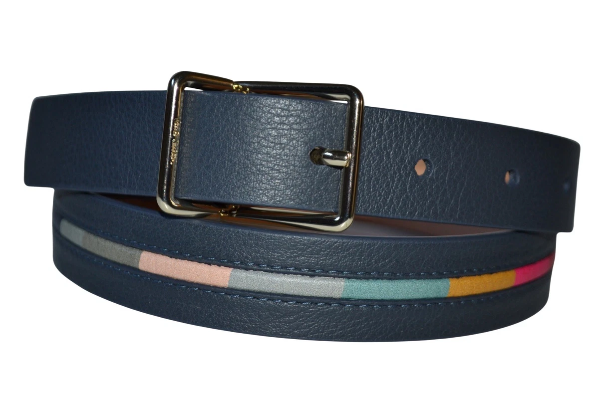 PS Paul Smith Genuine Leather Colorblock Belt with Circular Buckle Amazon.com: PS Paul Smith MEN BELT PS REFLECTIVE, BLACK, 32  main image 4