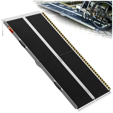 Seamless 6FT Wheelchair Ramp - Foldable, Non-Slip & Lightweight for Home Use