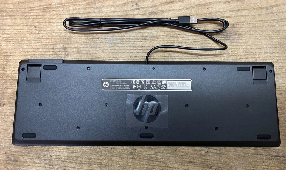 New HP USB Keyboard TPC-C001K Slim Built-in Smart Card Reader USCCID-UK Layout - Image 3 of 4