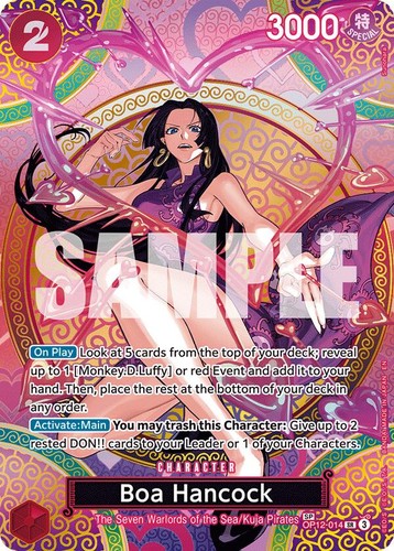 PSA 10 Gem One Piece OP01-078 Boa Hancock OP04 Special Alternate
