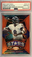 2021 Panini Certified - Certified Stars Lamar Jackson #CS-21 Mirror Orange /149
