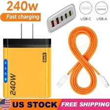 240W Supe Fast Charging USB Type C Wall Charger For Samsung iPhone Android Phone