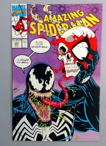 Amazing Spider-Man #347 VF/NM Venom Cover Marvel 1991