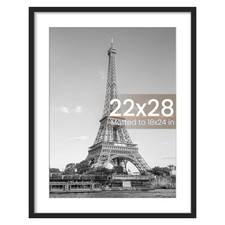 upsimples 22x28 Poster Frame, Display Pictures 18x24 with Mat or 22 x 28 With...