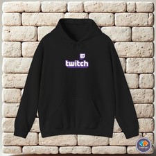 Twitch Purple Glitch Unisex Hoodie