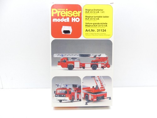 Preiser H0 31134 kit Magirus escalera giratoria, sin construir, NUEVO en EMBALAJE ORIGINAL #67785 | Zustand: Gebraucht