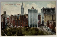 1913 Union Square, New York, NY, Vintage Postcard